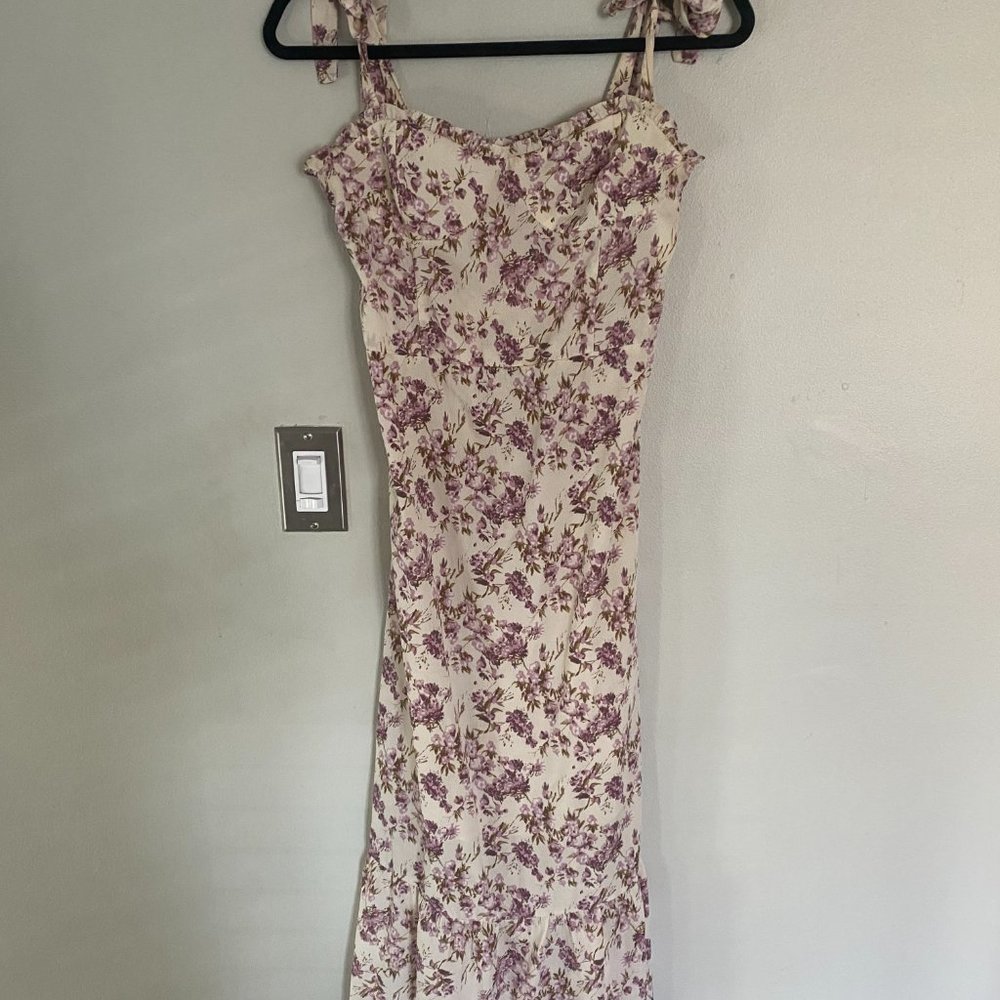 o.p.t Women's Toile De Jouy Dress, Purple Floral, S